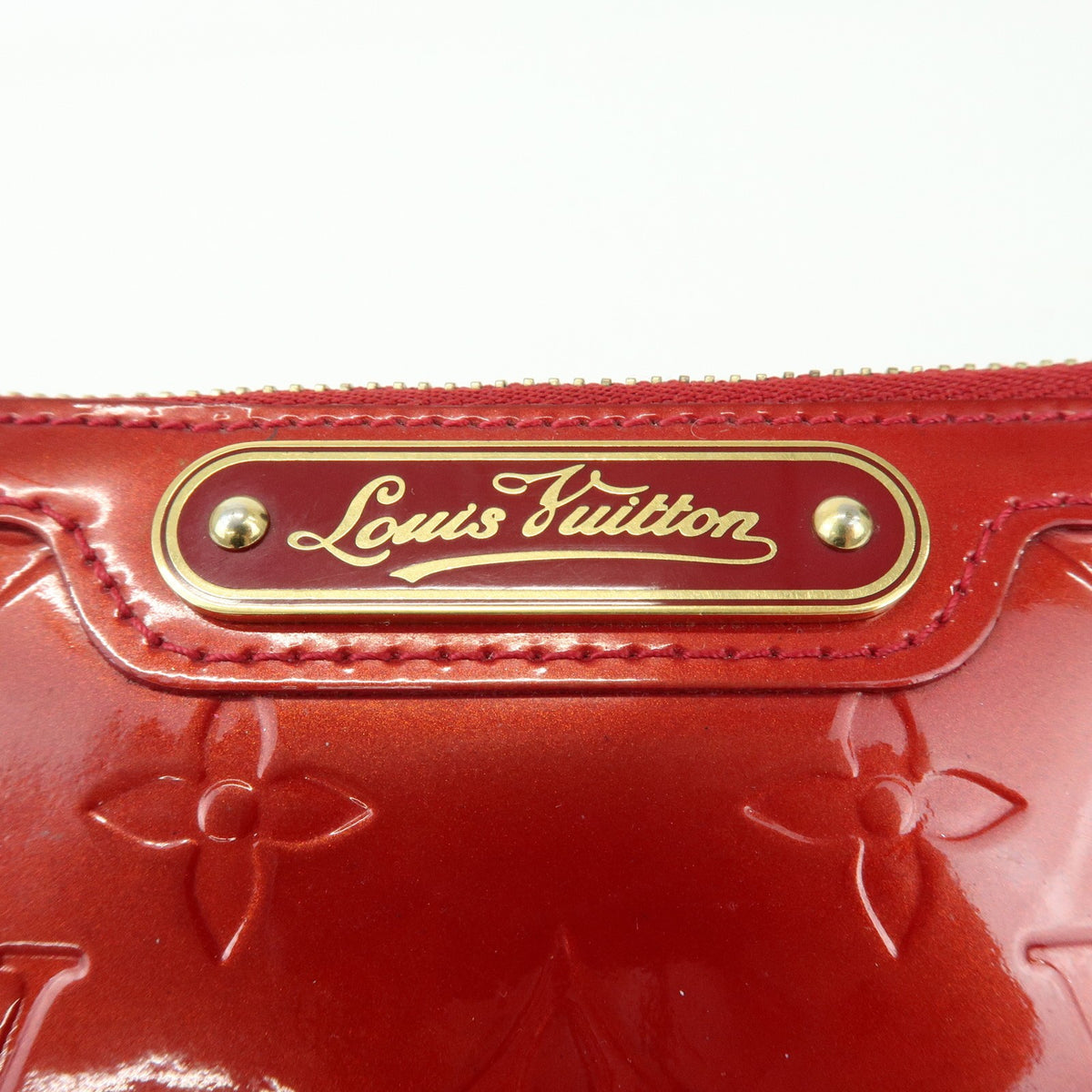 Louis Vuitton Pochette Clés Patent Leather, Red, Patent Leather, Wallet
