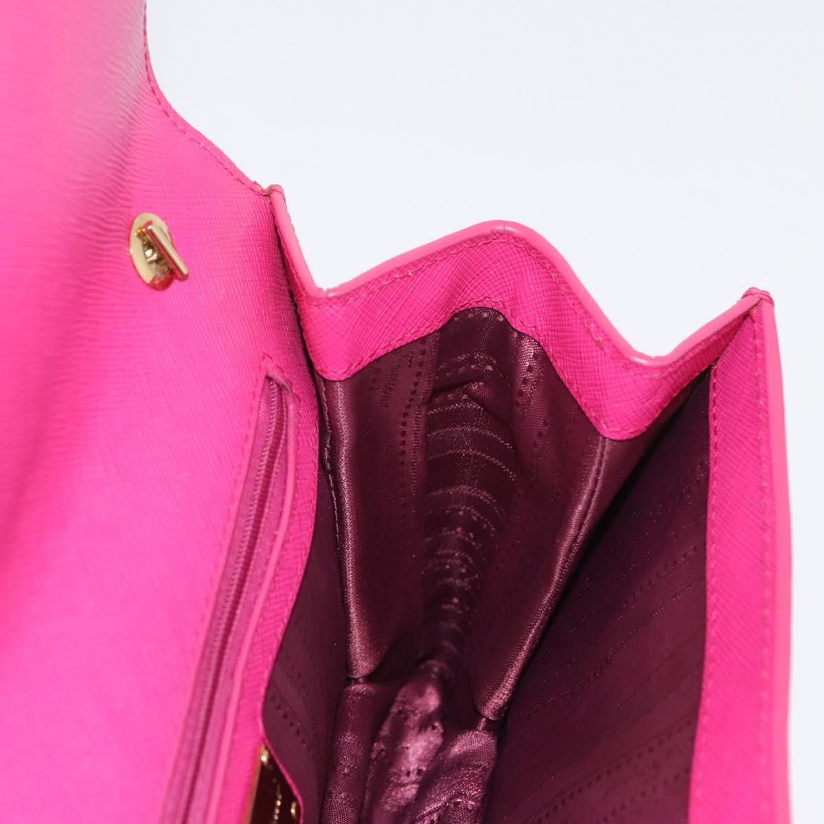 Salvatore Ferragamo Vala Chain Leather, Pink, Leather, Shoulder Bag