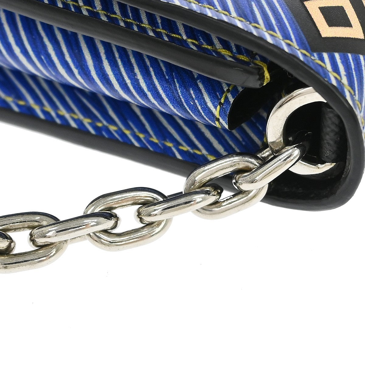 Louis Vuitton Twist Chain Limited Edition Azteque Epi Leather, Blue, Leather, Shoulder Bag