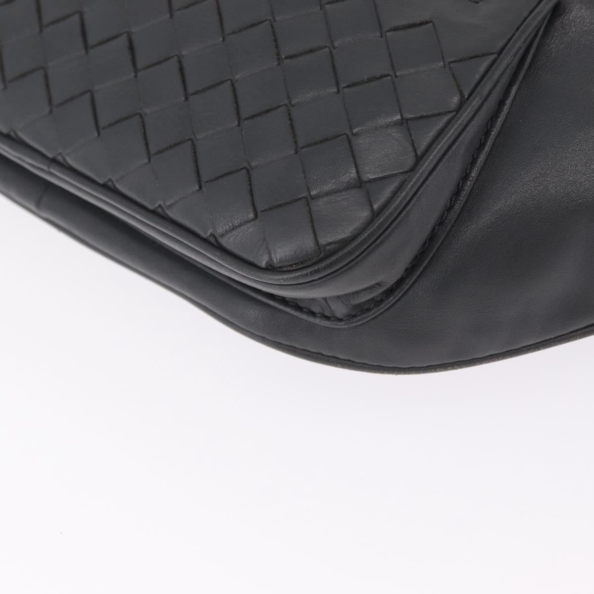 Bottega Veneta Light Waist Intrecciato Leather, Gray, Leather, Handbag