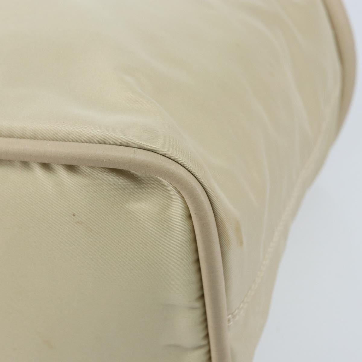 Celine Handbag Nylon, Beige, Nylon, Handbag