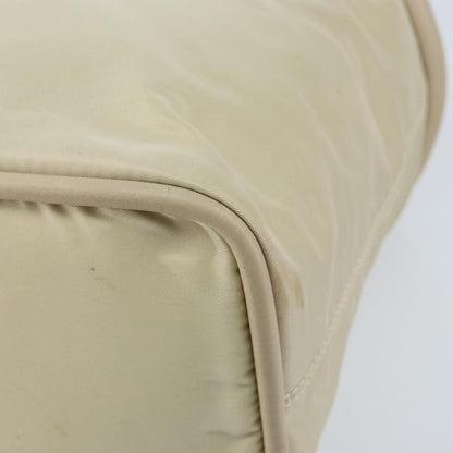 Celine Handbag Nylon, Beige, Nylon, Handbag