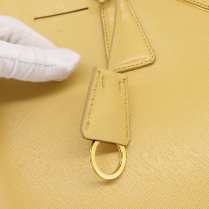 Prada Promenade Saffiano Leather, Yellow, Leather, Handbag