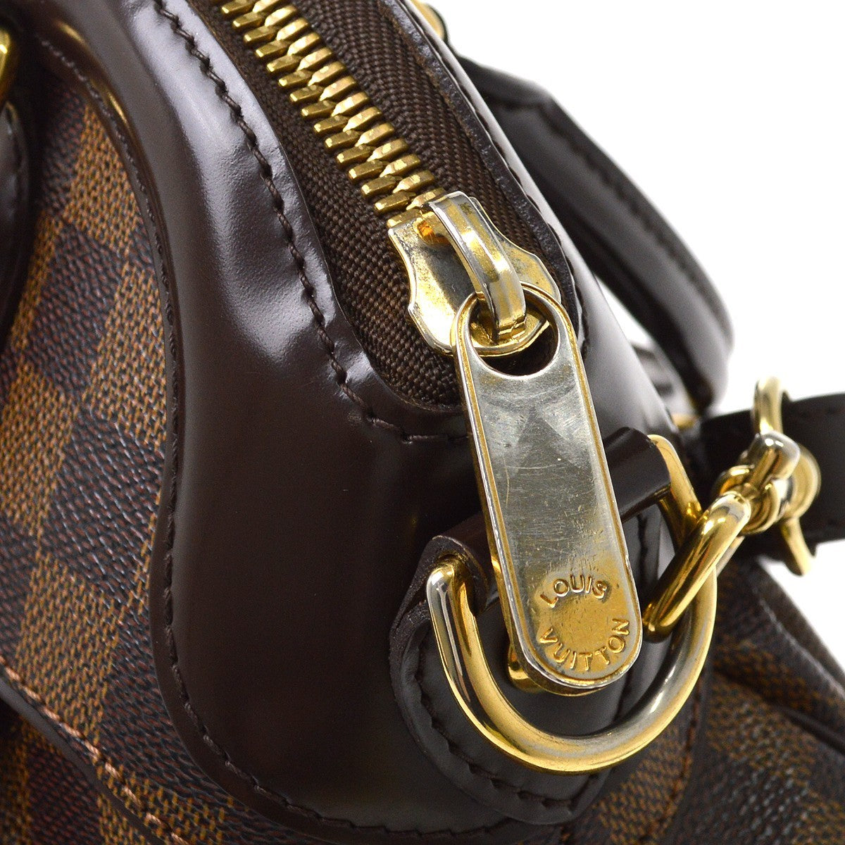 Louis Vuitton Trevi Damier, Brown, Canvas, Handbag