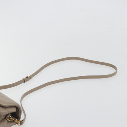 Saint Laurent Loulou Puffer Quilted Leather, Beige, Leather, Shoulder Bag
