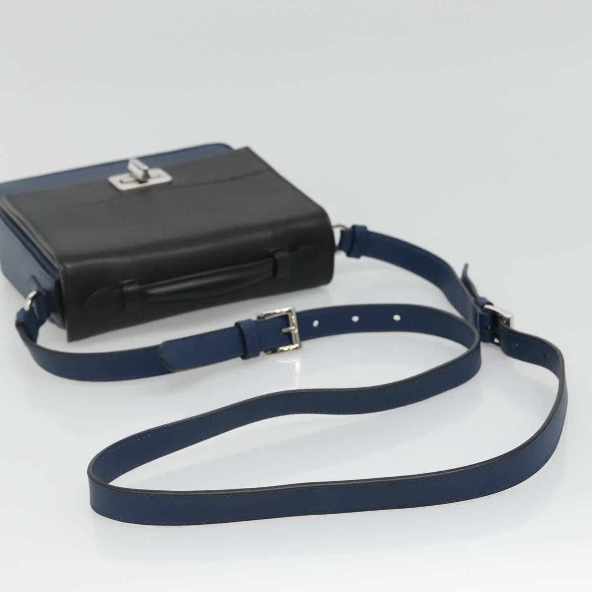 Bottega Veneta Turnlock Intrecciato Nappa, Black, Leather, Shoulder Bag