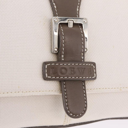 Loewe Shoulder bag Canvas, White, Canvas, Shoulder Bag