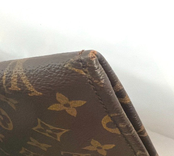 Louis Vuitton Poche Documents Monogram Canvas, Brown, Canvas, Briefcase