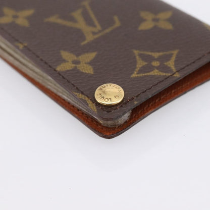 Louis Vuitton Porte Cartes Pression Card Case Monogram Canvas, Brown, Canvas, Card Holder