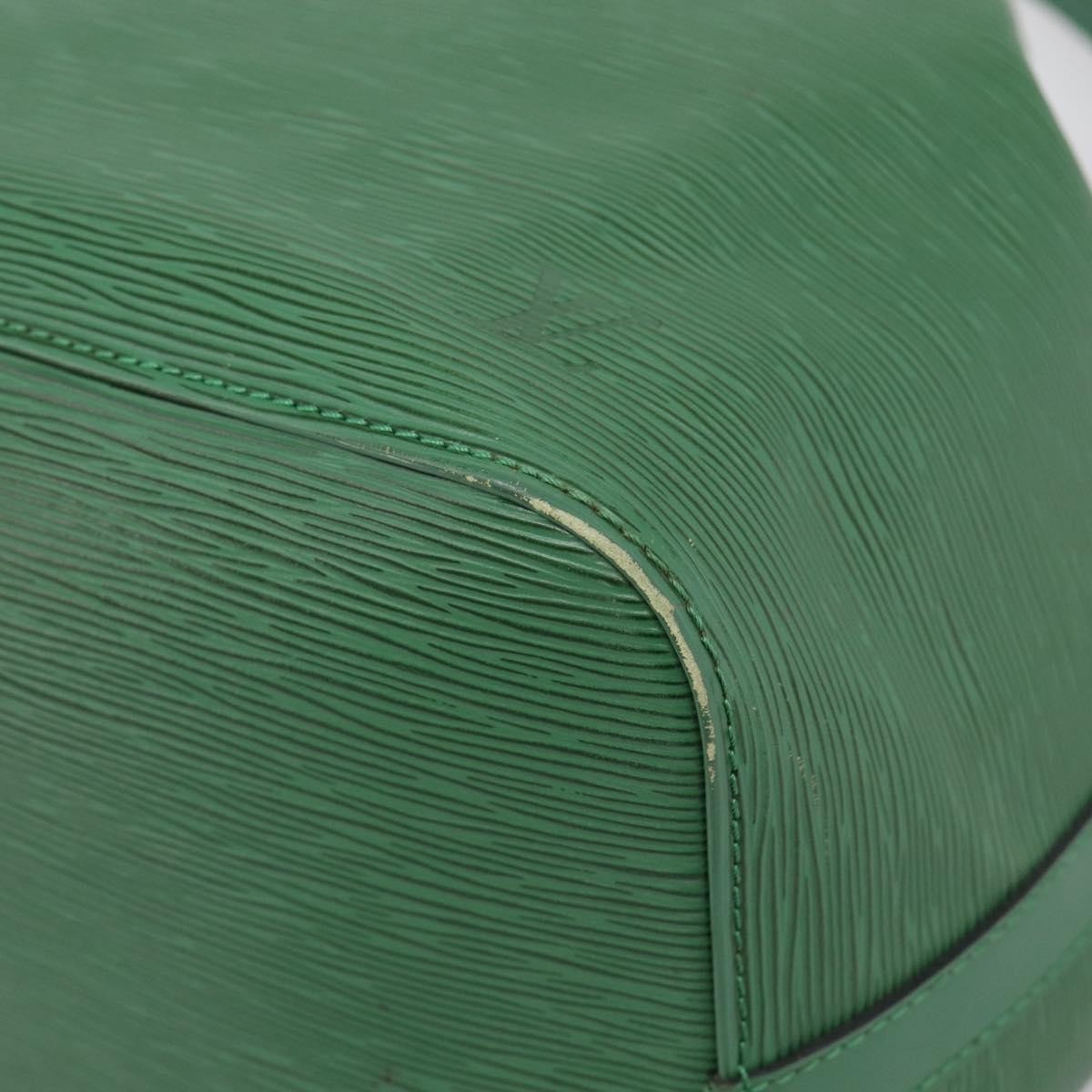Louis Vuitton Petit Noe Epi Leather, Green, Leather, Handbag