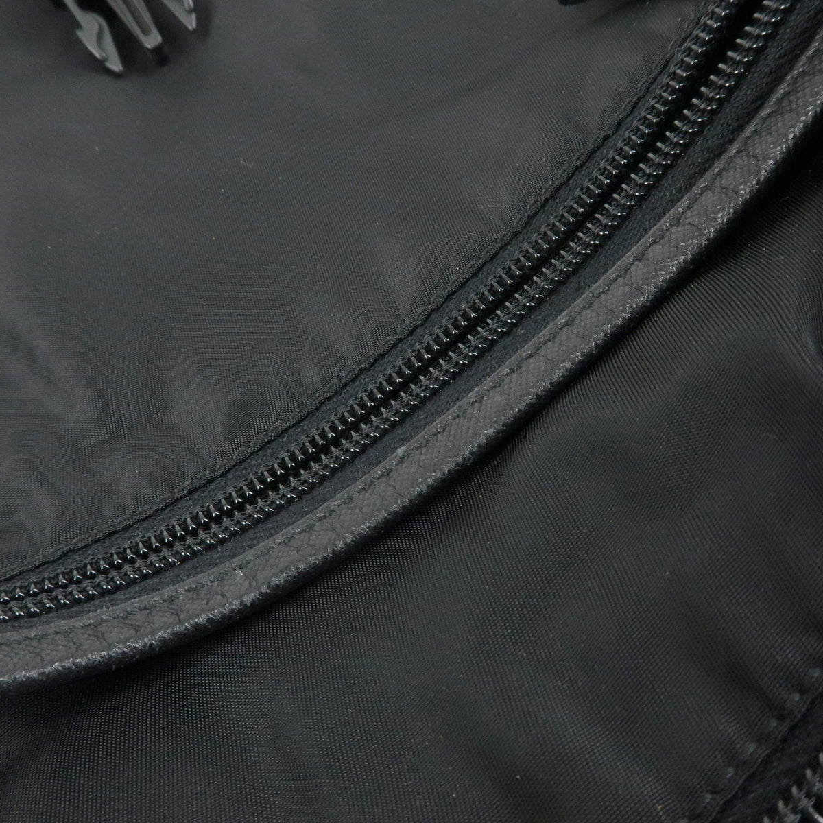Prada Buckle Messenger Tessuto, Black, Nylon, Handbag
