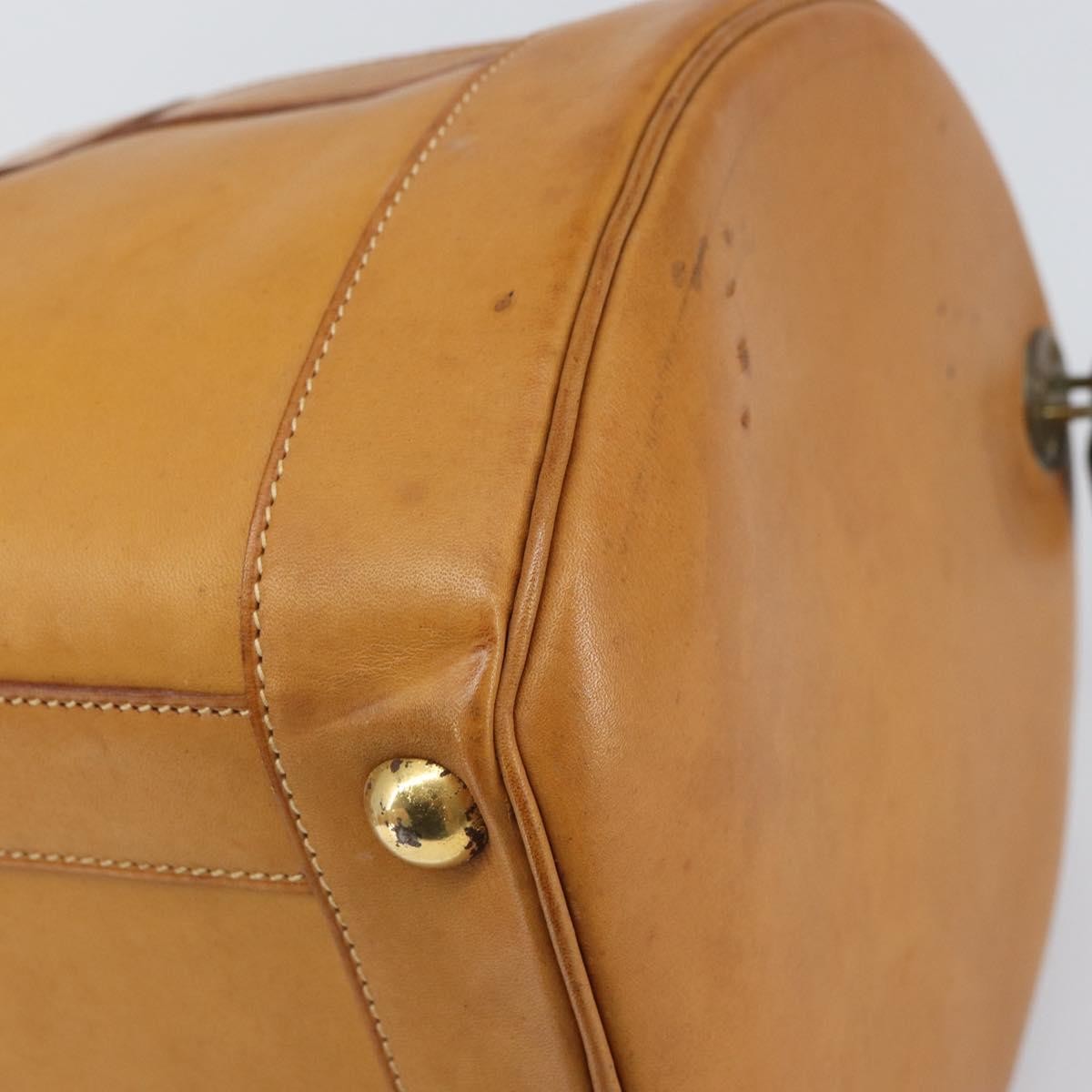 Hermes Vintage Convertible Boston Leather, Brown, Leather, Travel Bag