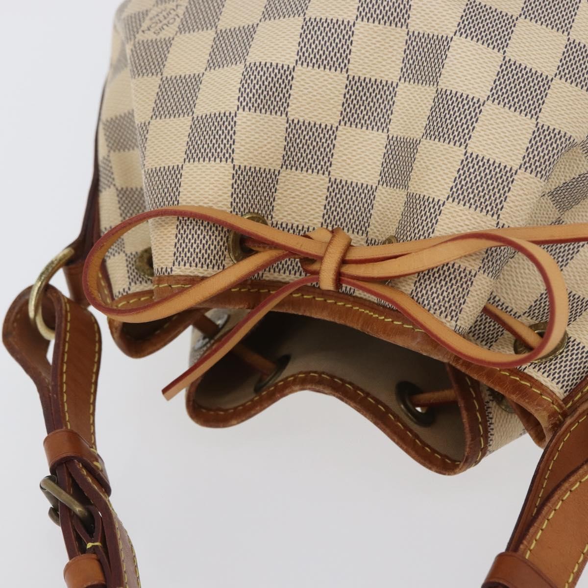 Louis Vuitton Noe Damier Ebene, Beige, Canvas, Shoulder Bag