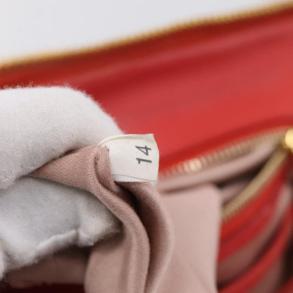 Miu Miu Madras Bowler Matelasse Leather, Red, Leather, Handbag