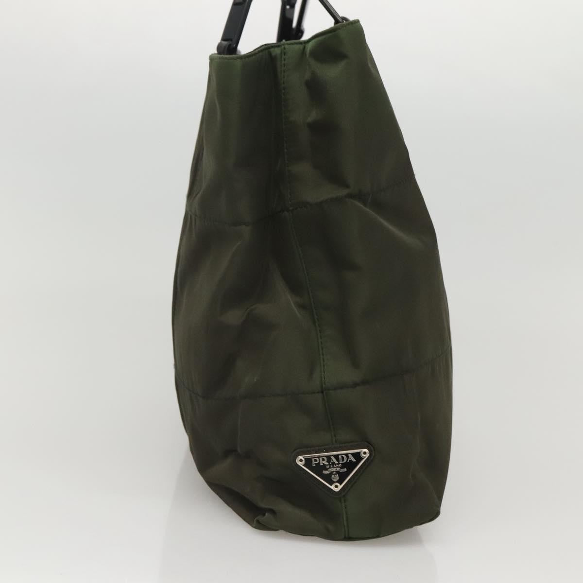 Prada Vintage Tessuto, Khaki, Nylon, Shoulder Bag