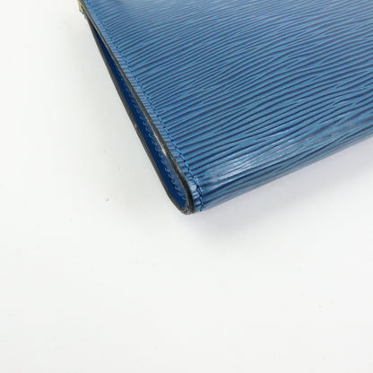 Louis Vuitton Pochette Accessoires Epi Leather, Blue, Leather, Clutch
