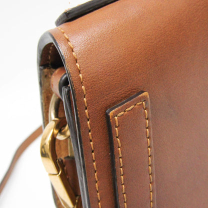 Chloe Nile Studded Suede and Leather, Brown, Leather, Crossbody Bag
