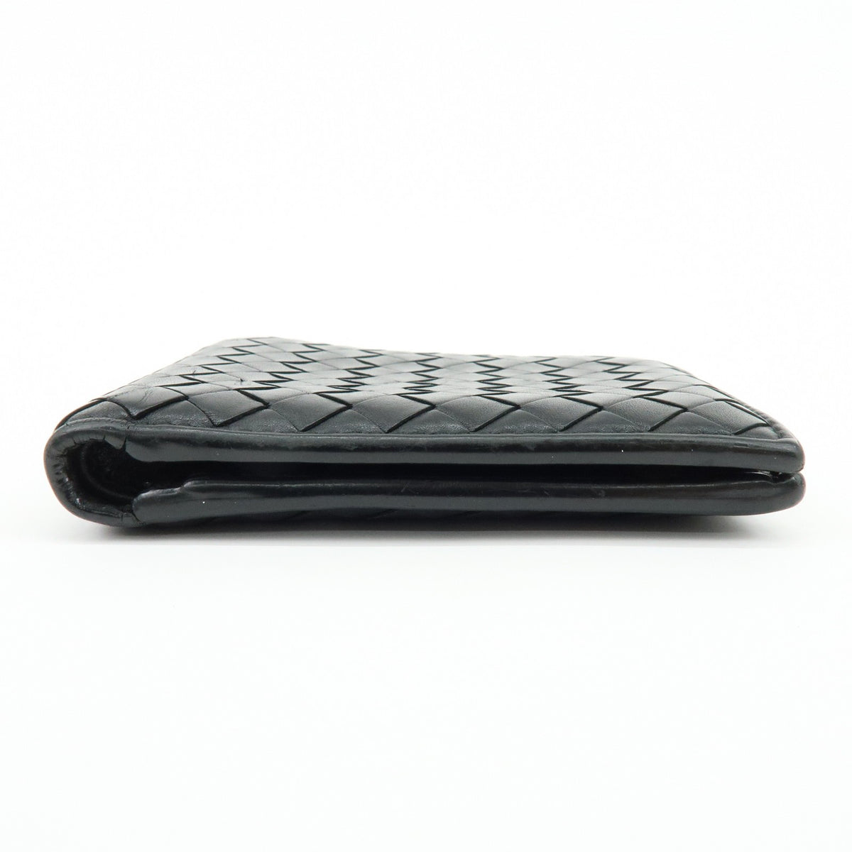 Bottega Veneta Bifold Intrecciato Nappa, Black, Leather, Wallet