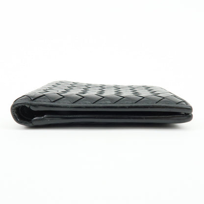Bottega Veneta Bifold Intrecciato Nappa, Black, Leather, Wallet