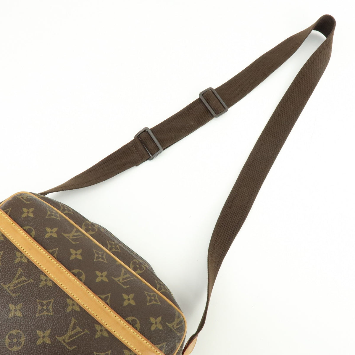Louis Vuitton Reporter Monogram Canvas, Brown, Canvas, Shoulder Bag