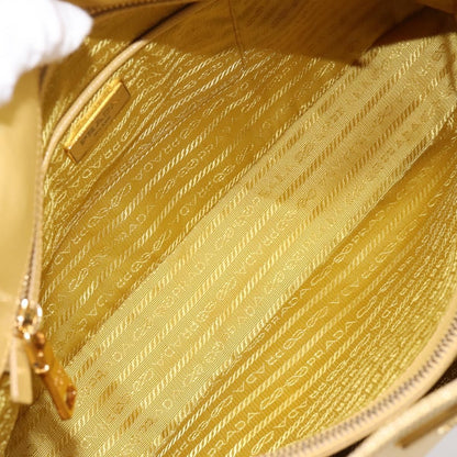 Prada Promenade Saffiano Leather, Yellow, Leather, Handbag