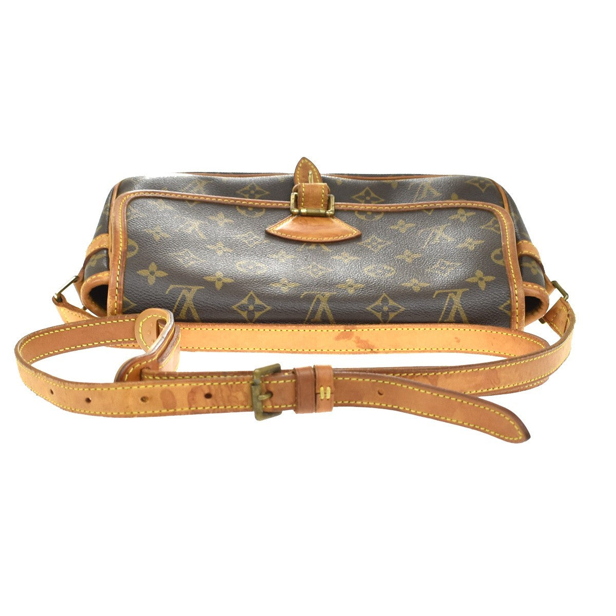 Louis Vuitton Sologne Monogram Canvas, Brown, Canvas, Handbag