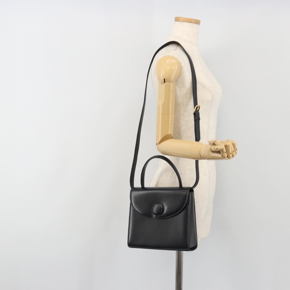 Givenchy Vintage Leather, Black, Leather, Handbag