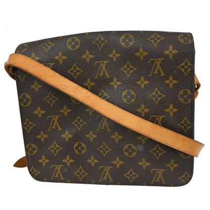 Louis Vuitton Cartouchiere Monogram, Brown, Canvas, Shoulder Bag