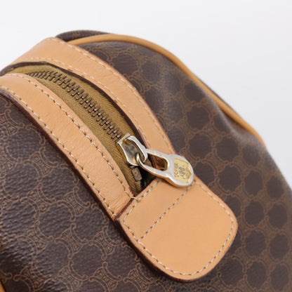 Celine boston Macadam Canvas, Brown, Canvas, Travel Bag