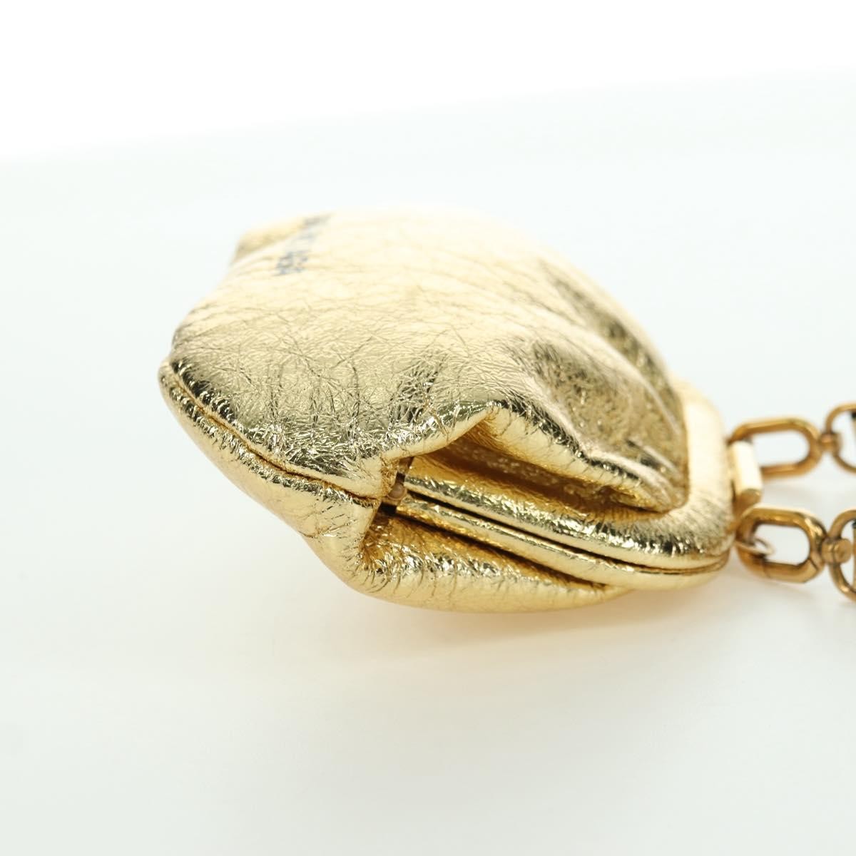 Balenciaga Cloud Clutch Leather, Gold, Leather, Clutch