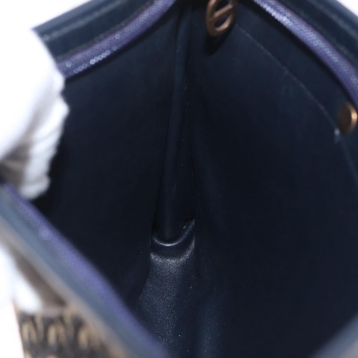 Christian Dior Trotter shoulder Canvas, Navy, Canvas, Handbag