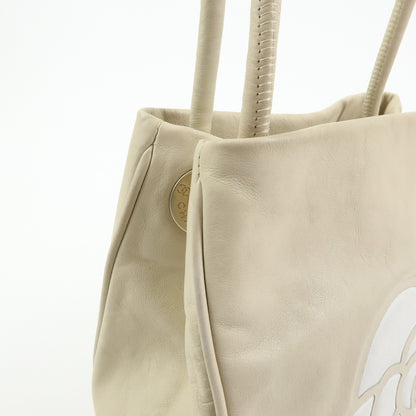 Chanel Camellia Lambskin, Beige, Leather, Tote Bag