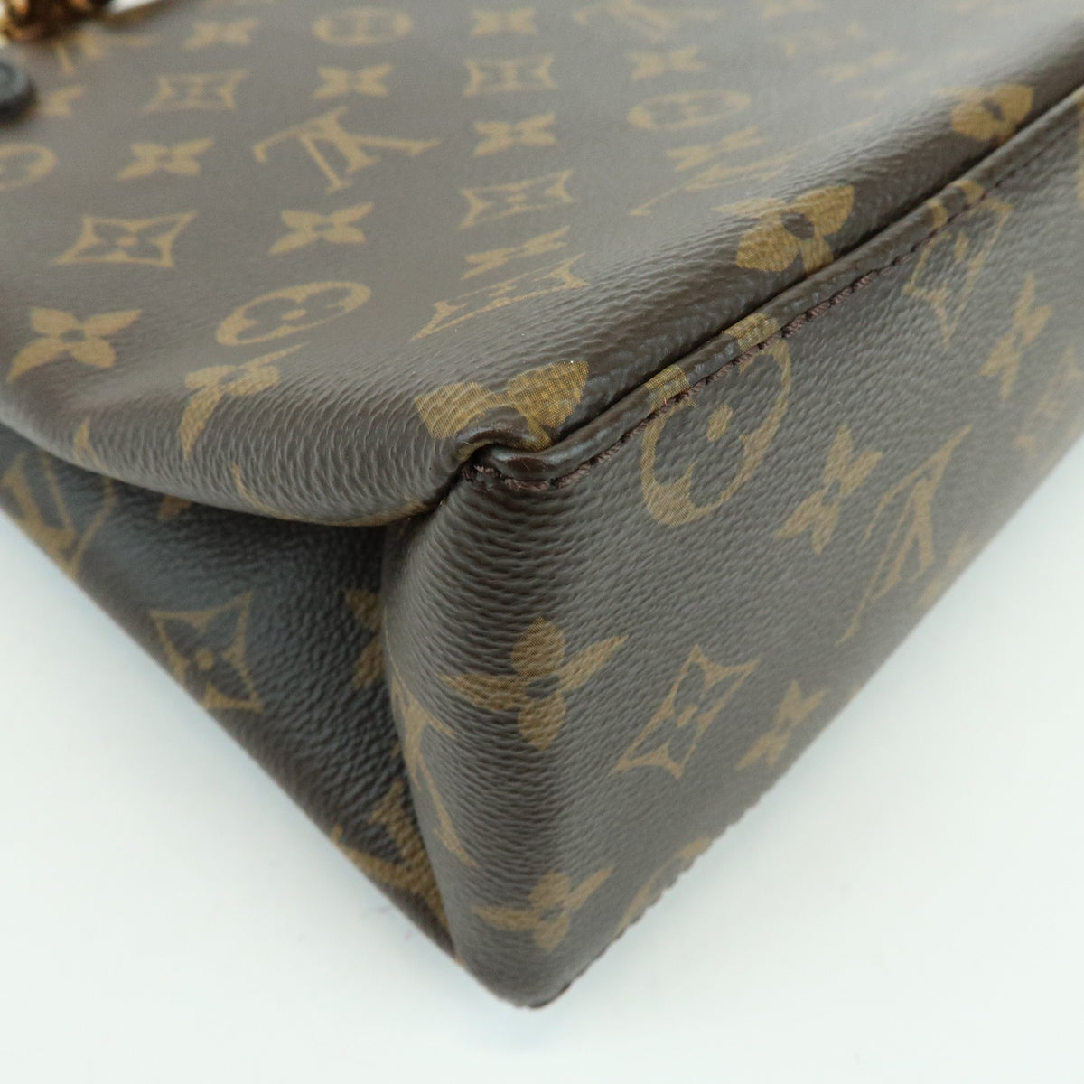 Louis Vuitton Marignan Monogram Canvas with Leather, Brown, Canvas, Handbag