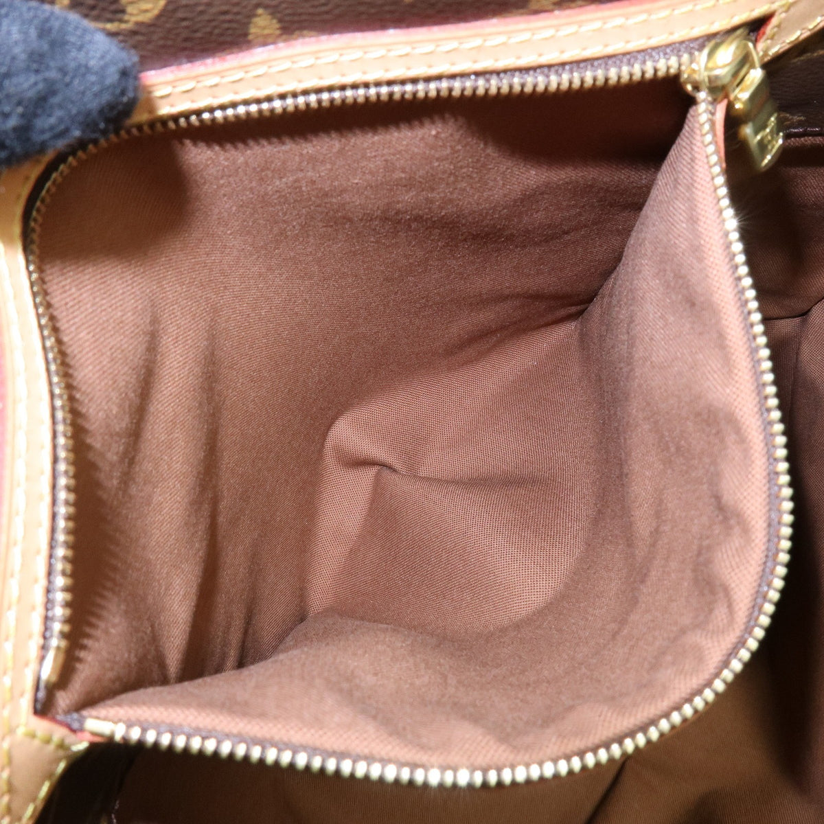 Louis Vuitton Shopping Sac Monogram Canvas, Brown, Canvas, Handbag