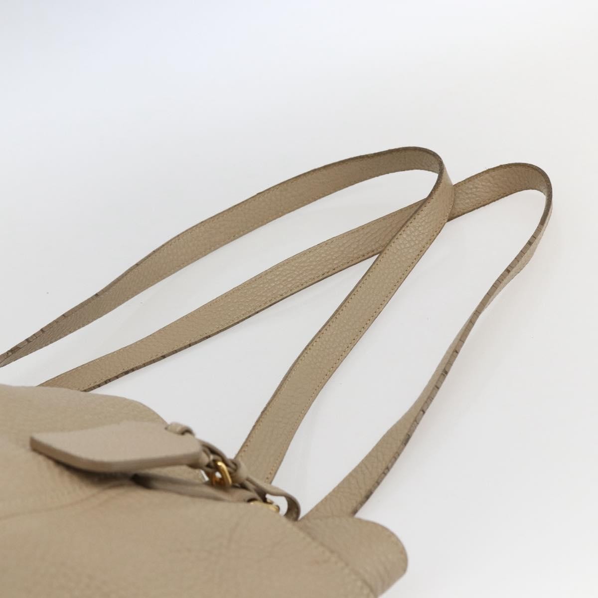 Prada Side Pocket Convertible Vitello Daino, Beige, Leather, Tote Bag