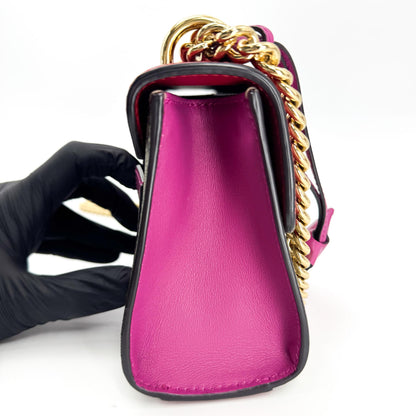 Gucci Padlock Clutch GG Canvas and Leather, Beige, Canvas, Clutch