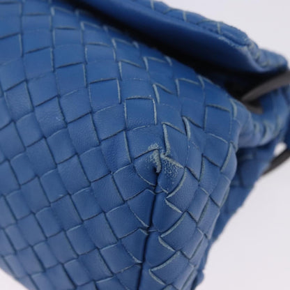 Bottega Veneta Adjustable Flap Intrecciato Nappa, Blue, Leather, Shoulder Bag