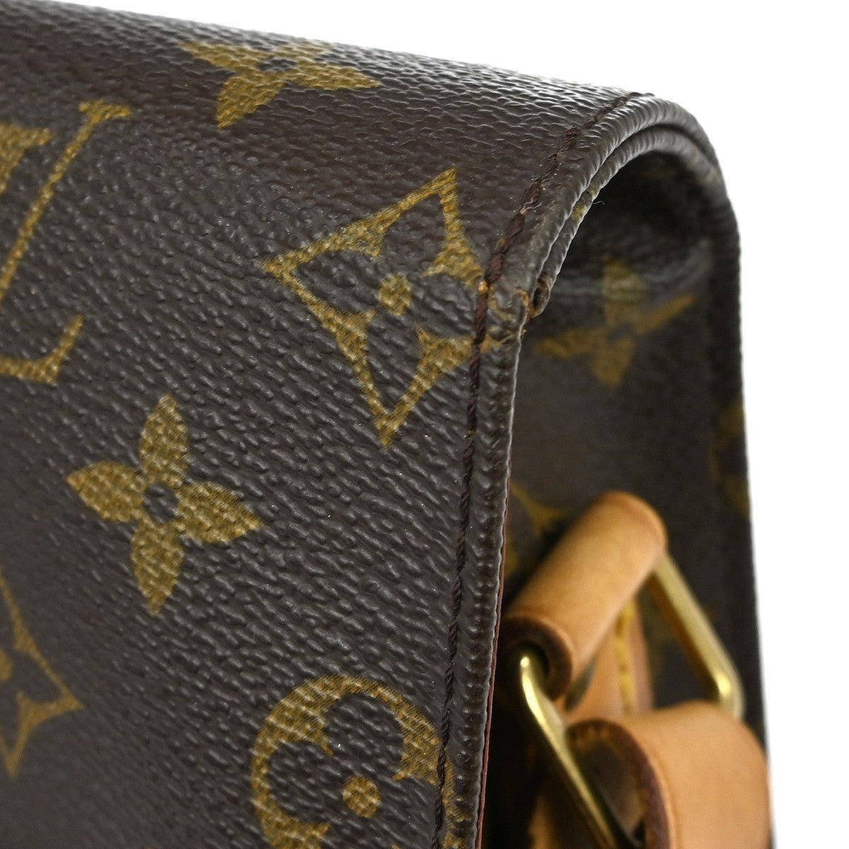 Louis Vuitton Cartouchiere Monogram, Brown, Canvas, Shoulder Bag