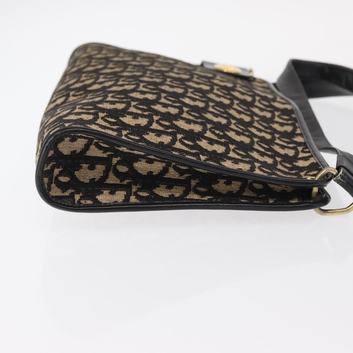 Christian Dior Vintage CD trotter Canvas, Black, Canvas, Shoulder Bag