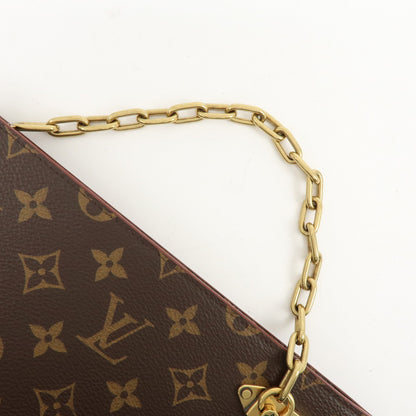Louis Vuitton Legacy Chain Clutch Monogram Canvas, Brown, Canvas, Clutch