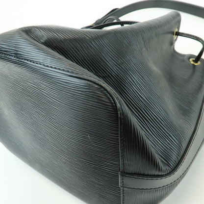Louis Vuitton Petit Noe Epi Leather, Black, Leather, Handbag