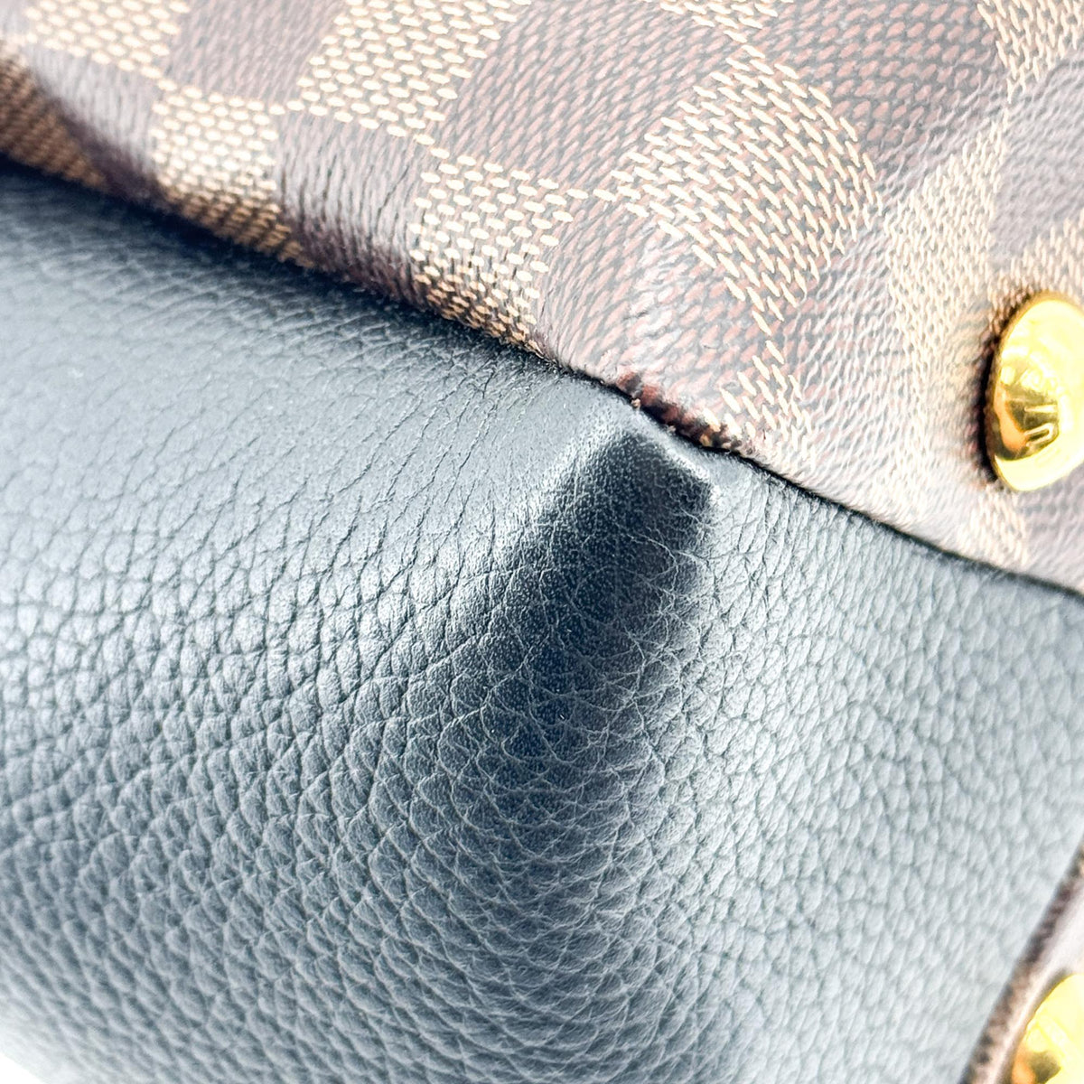 Louis Vuitton Brittany Damier, Brown, Canvas, Handbag