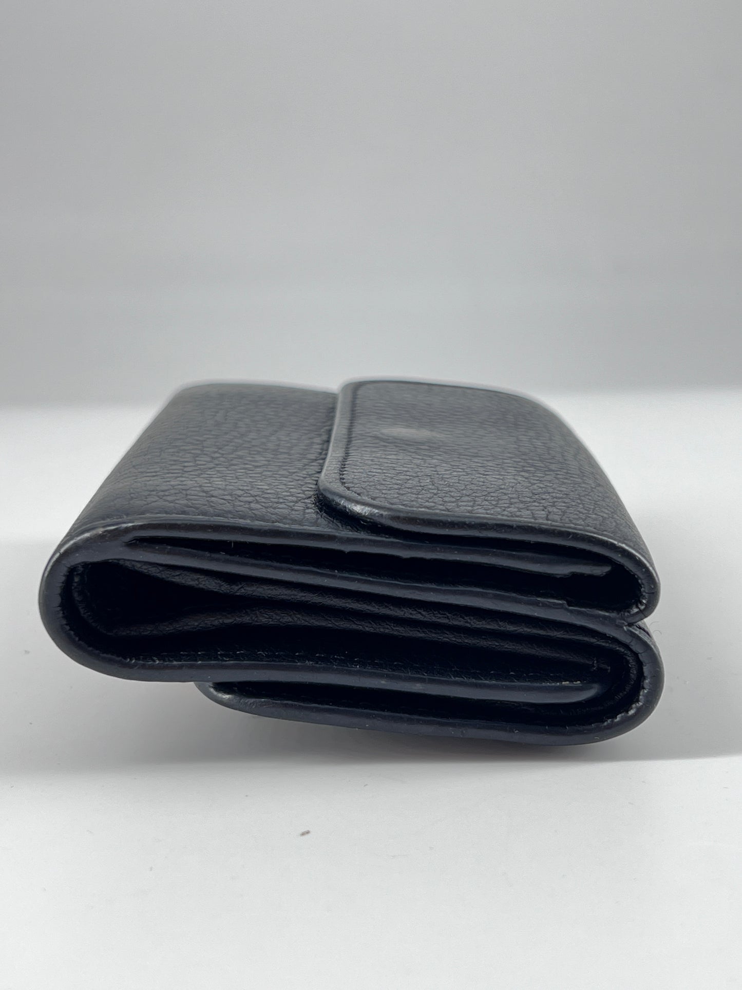 Chloe Alphabet Chain Clutch Bag Leather, BLACK, LEATHER, Clutche & pouche