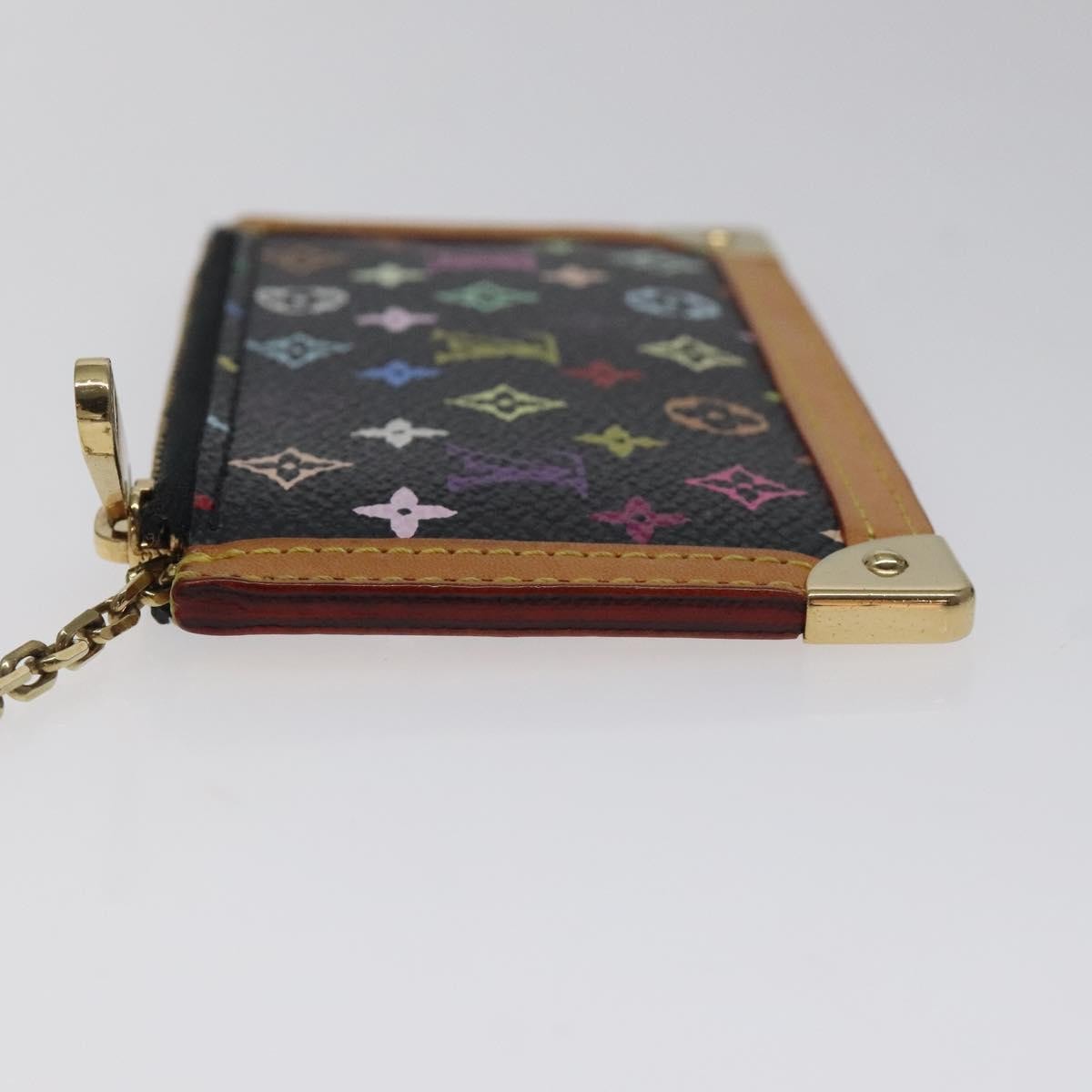 Louis Vuitton Pochette Clés Monogram Canvas, Black, Canvas, Wallet