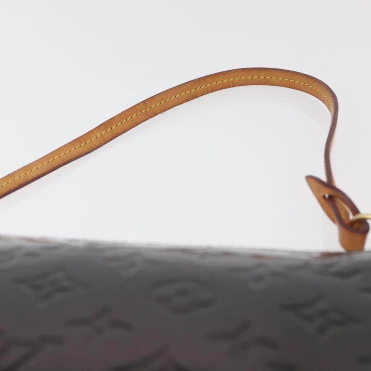 Louis Vuitton Lexington Pochette Monogram Vernis, Brown, Patent Leather, Clutch