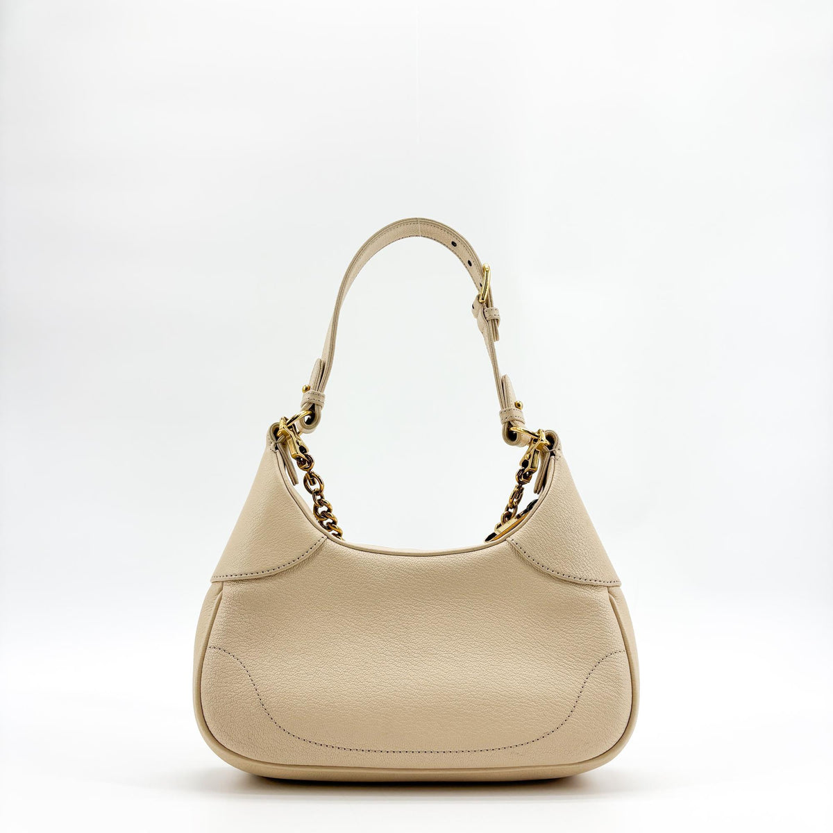 Gucci Aphrodite Leather, Beige, Leather, Shoulder Bag