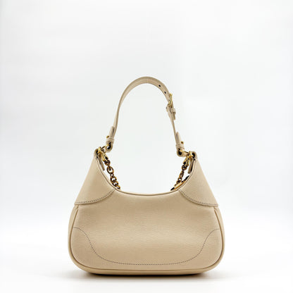Gucci Aphrodite Leather, Beige, Leather, Shoulder Bag