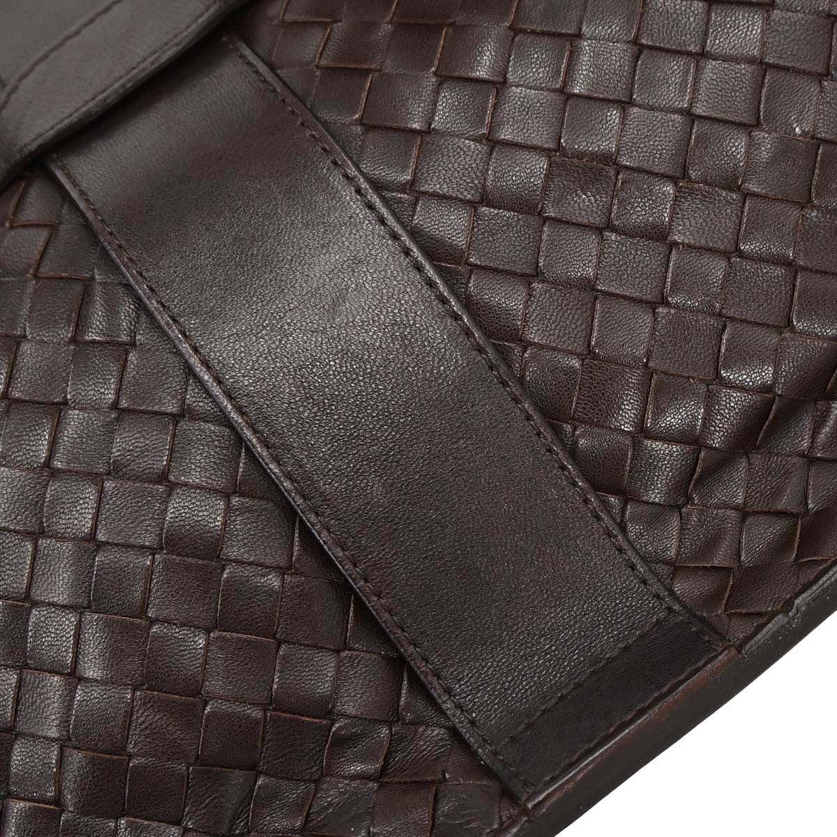 Bottega Veneta Top Flap Hobo Intrecciato Nappa, Brown, Leather, Handbag