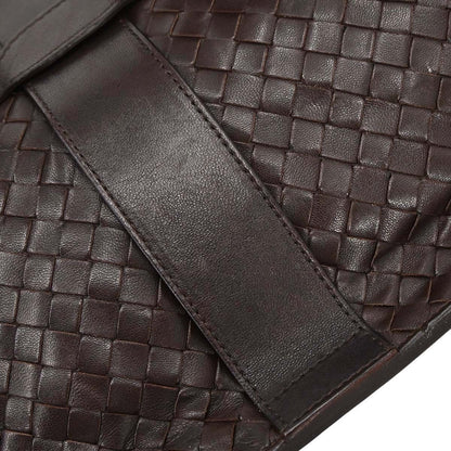 Bottega Veneta Top Flap Hobo Intrecciato Nappa, Brown, Leather, Handbag