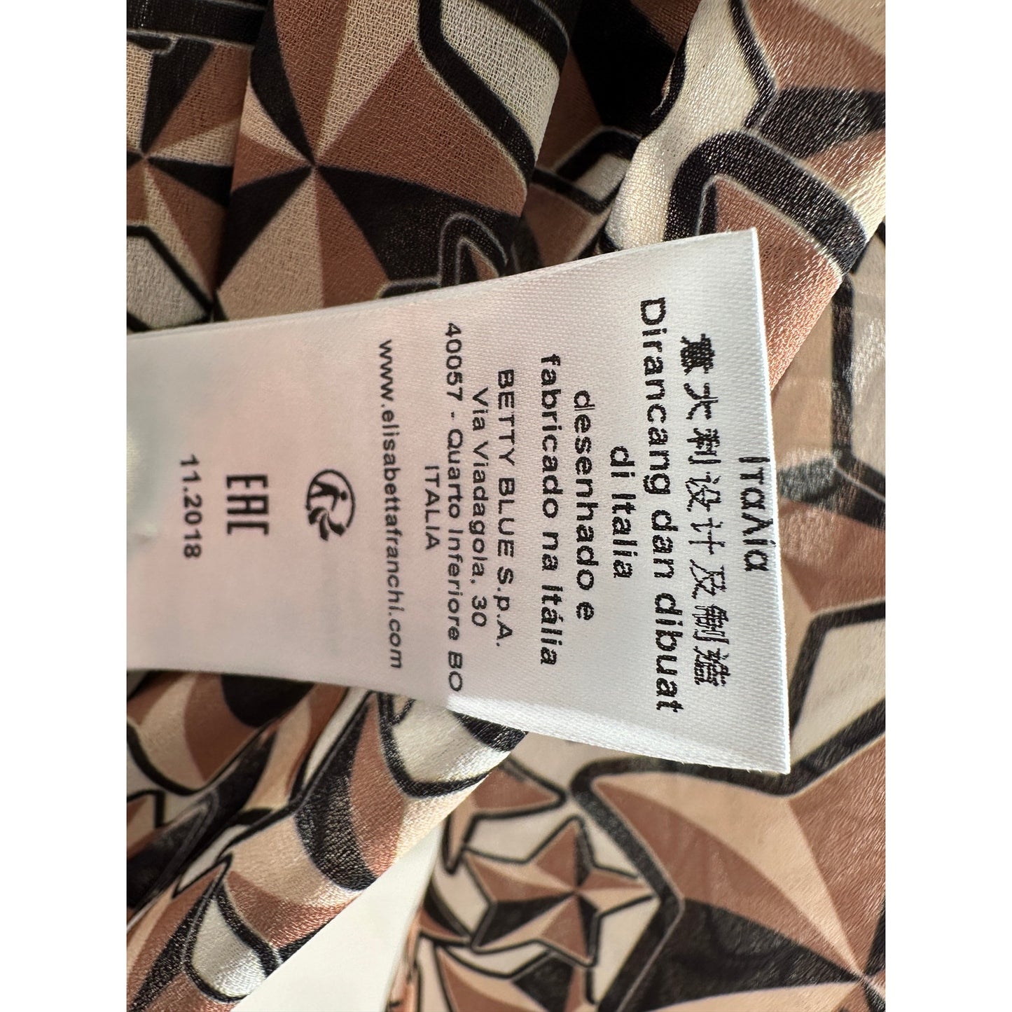 ELISABETTA FRANCHI Wide Leg Flared Jumpsuit
